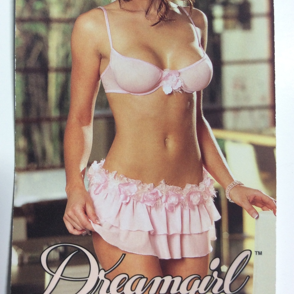 G-String Two Piece Flower Set (Dreamgirl Lingerie)